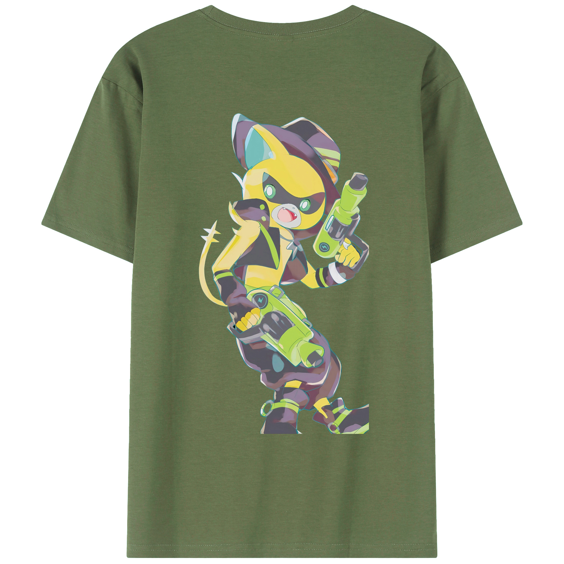 （画像用） 妖怪ウォッチ Yo-kai Watch 綿100％ メンズ半袖Tシャツ（バックプリント） 通気性